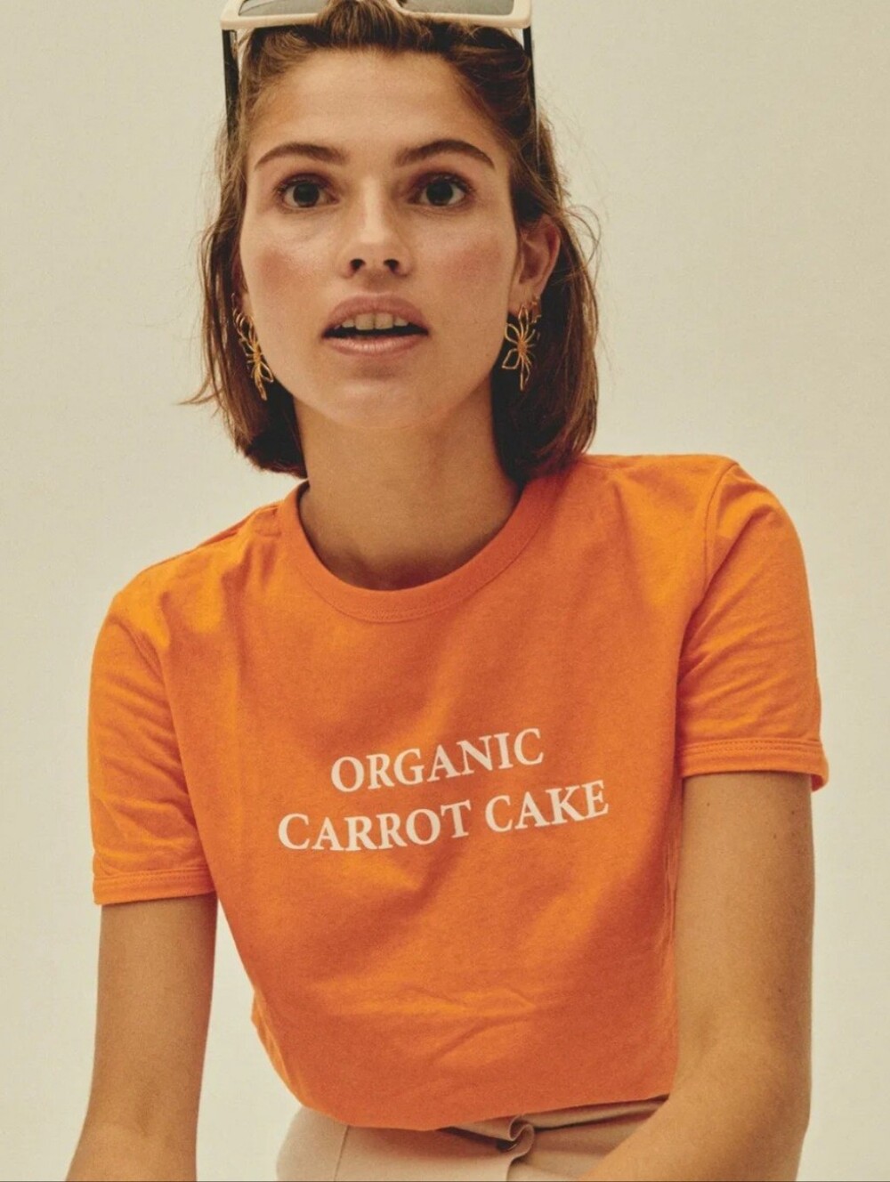 Zara "Organic Carrot Cake" Graphic Tee, NWT